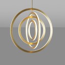 Roll & Hill - Halo Chandelier - Vertical, 4 Rings